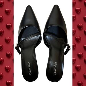 Calvin Klein Black Pointed Heels